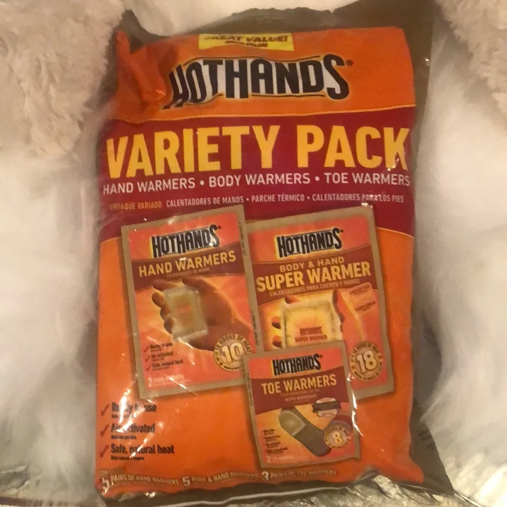 Brand New HotHands 13 Variety Pack Hand Warmers Body Warmers Toe Warmers